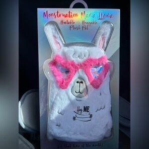 Hug Me Menstruation Mama Llama Heatable Plush - White and Pink